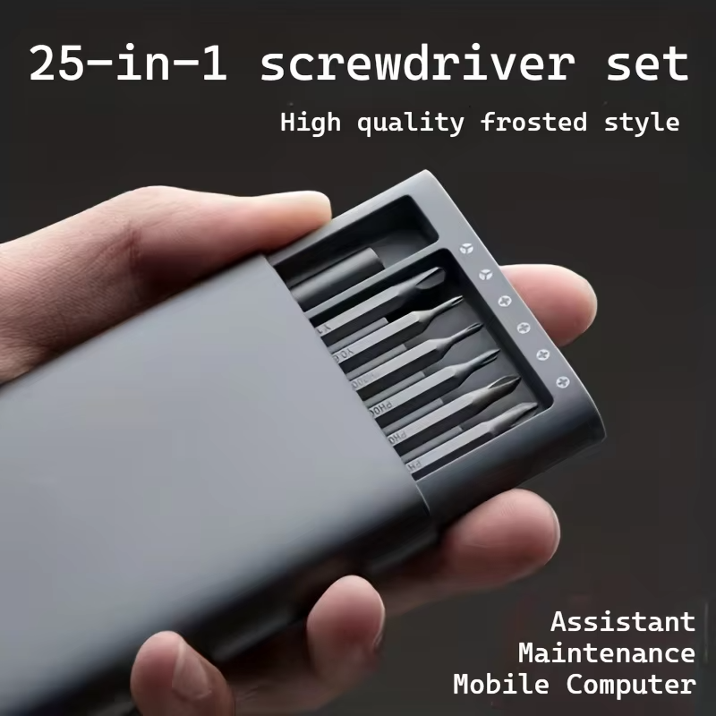 Magnetic 25-in-1 screwdriver set